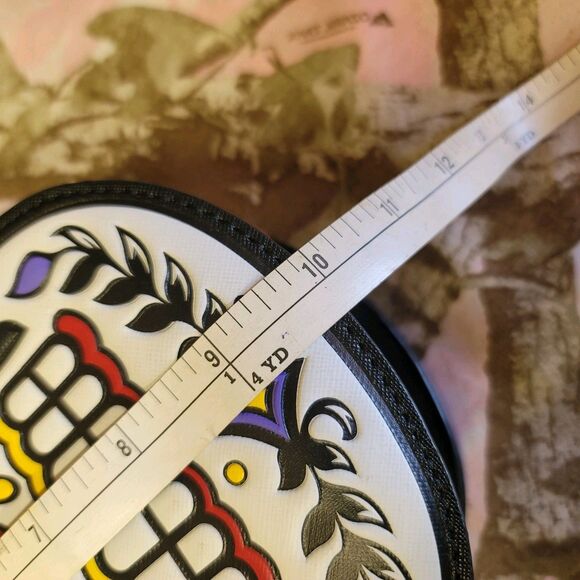 Day Of The Dead Sugar Skull Shaped Crossbody Purse NWOT - Picture 5 of 8